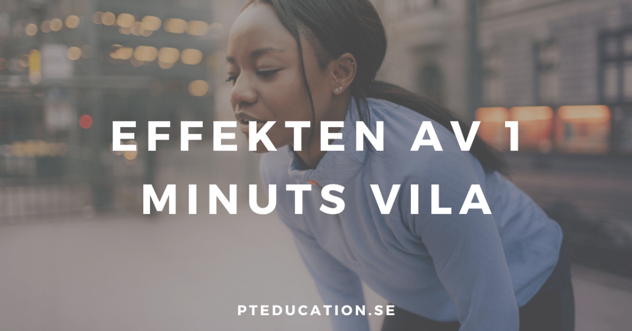 effekten av 1 minuts vila mellan set